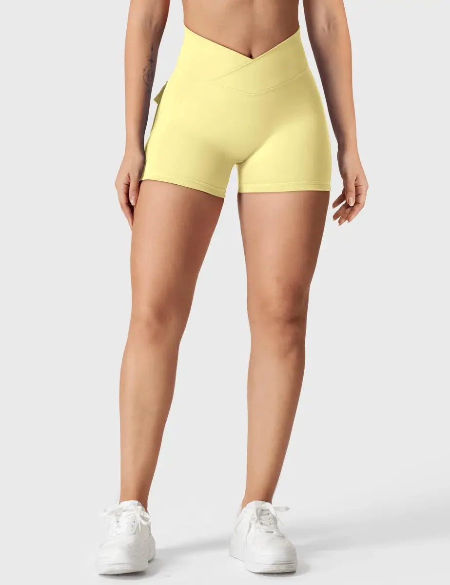 LeveFit™ MILLA Shorts 4.5" – Vanillegelb - LEVEFIT