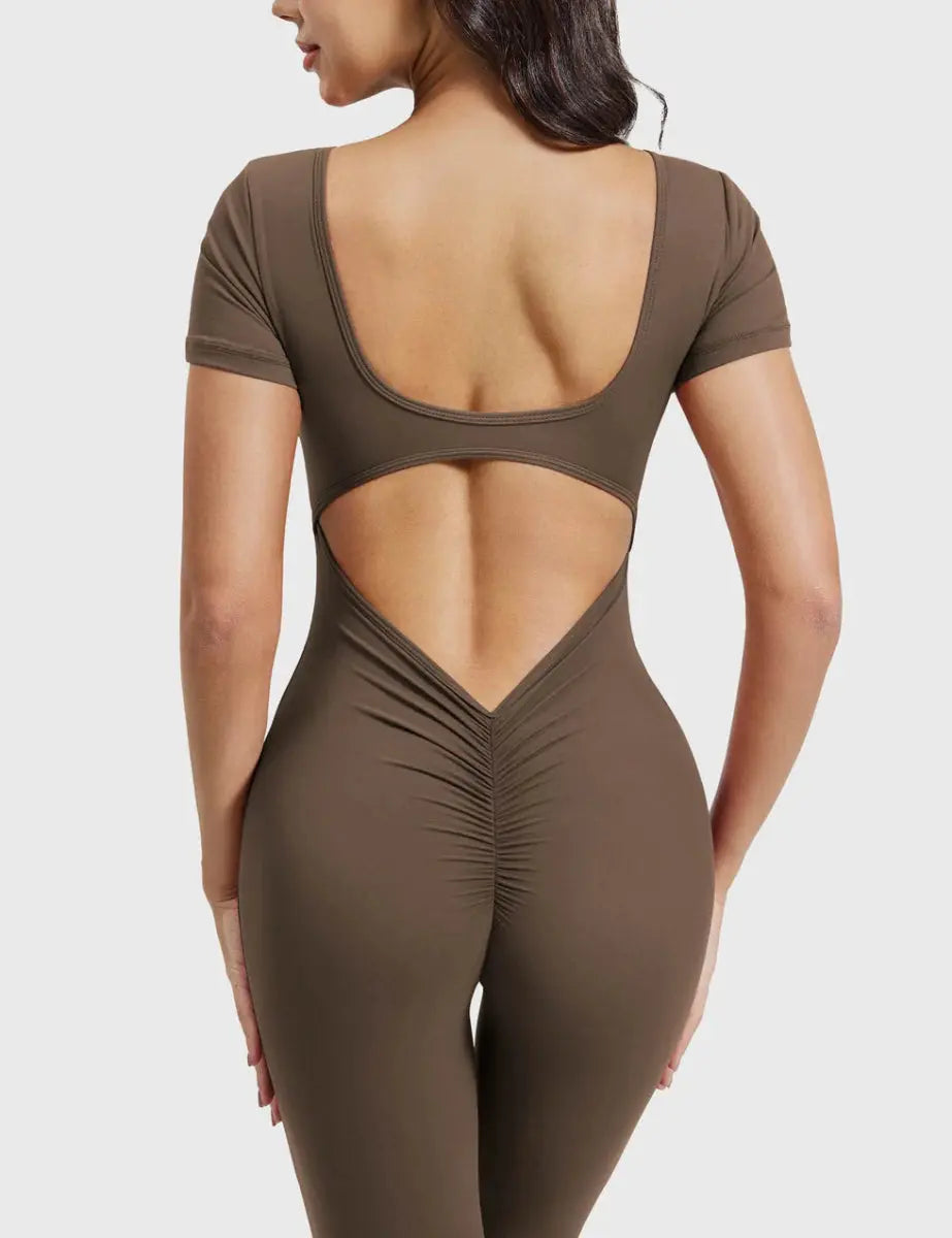 LÍVIA™ Softline Open - Back Jumpsuit - LEVEFIT