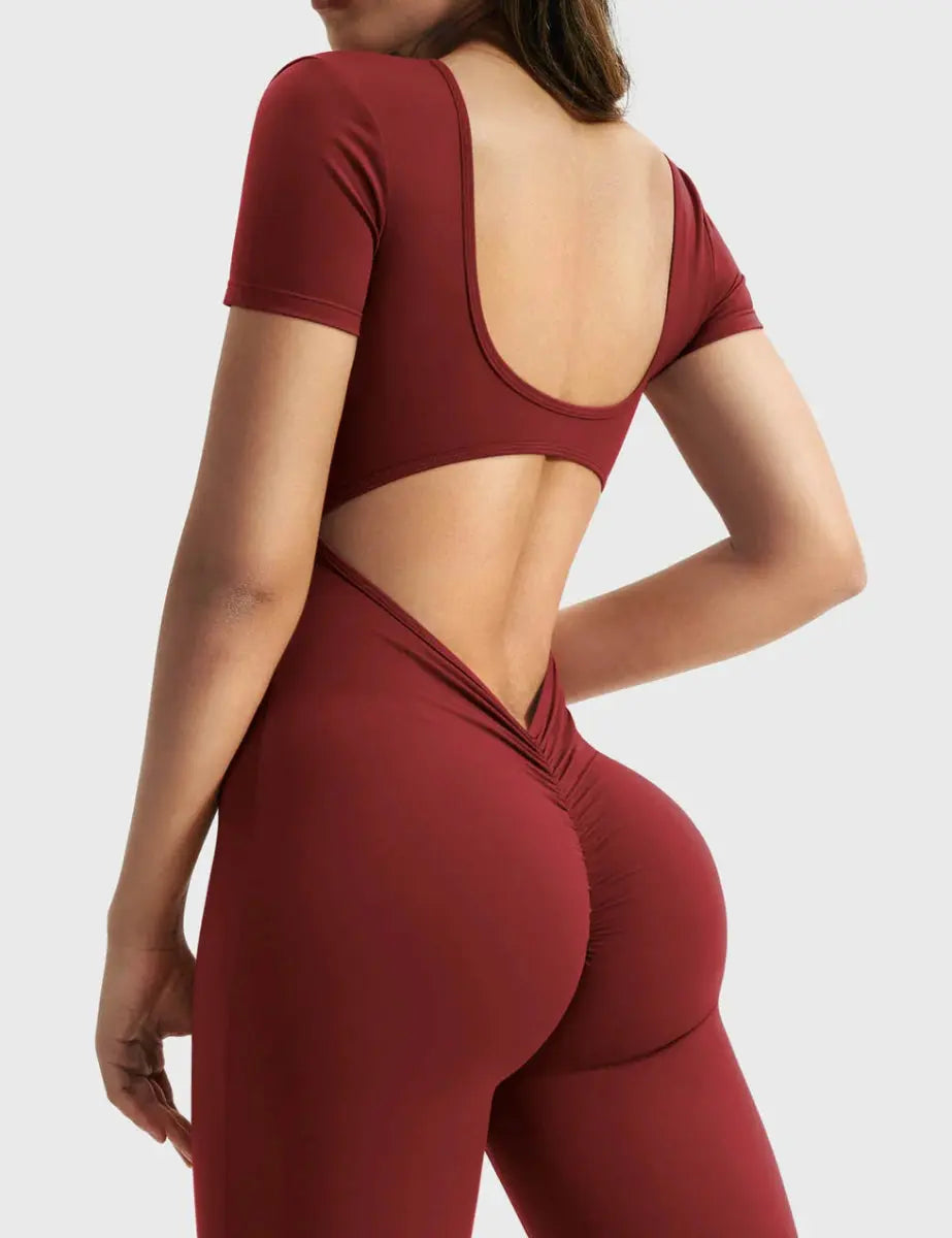 LÍVIA™ Softline Open - Back Jumpsuit - LEVEFIT