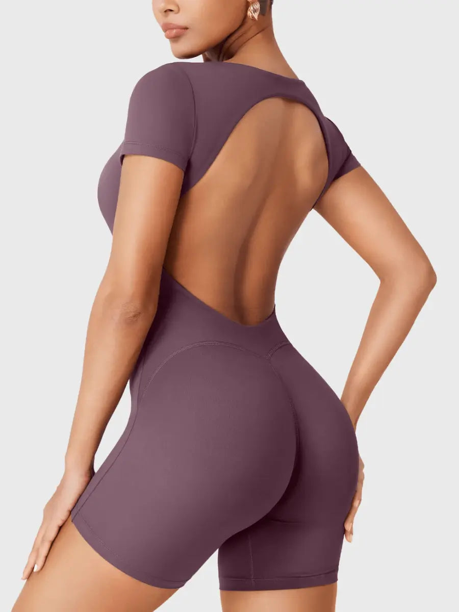 LYRA™ Softline Open Back Romper - LEVEFIT