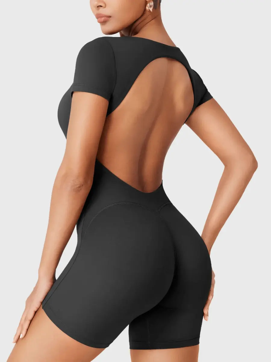 LYRA™ Softline Open Back Romper - LEVEFIT