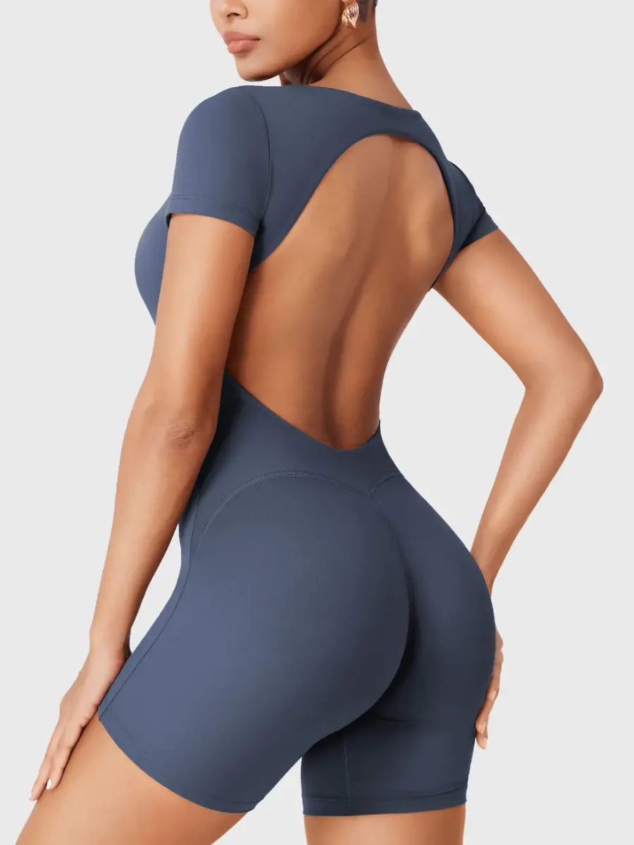 LYRA™ Softline Open Back Romper - LEVEFIT