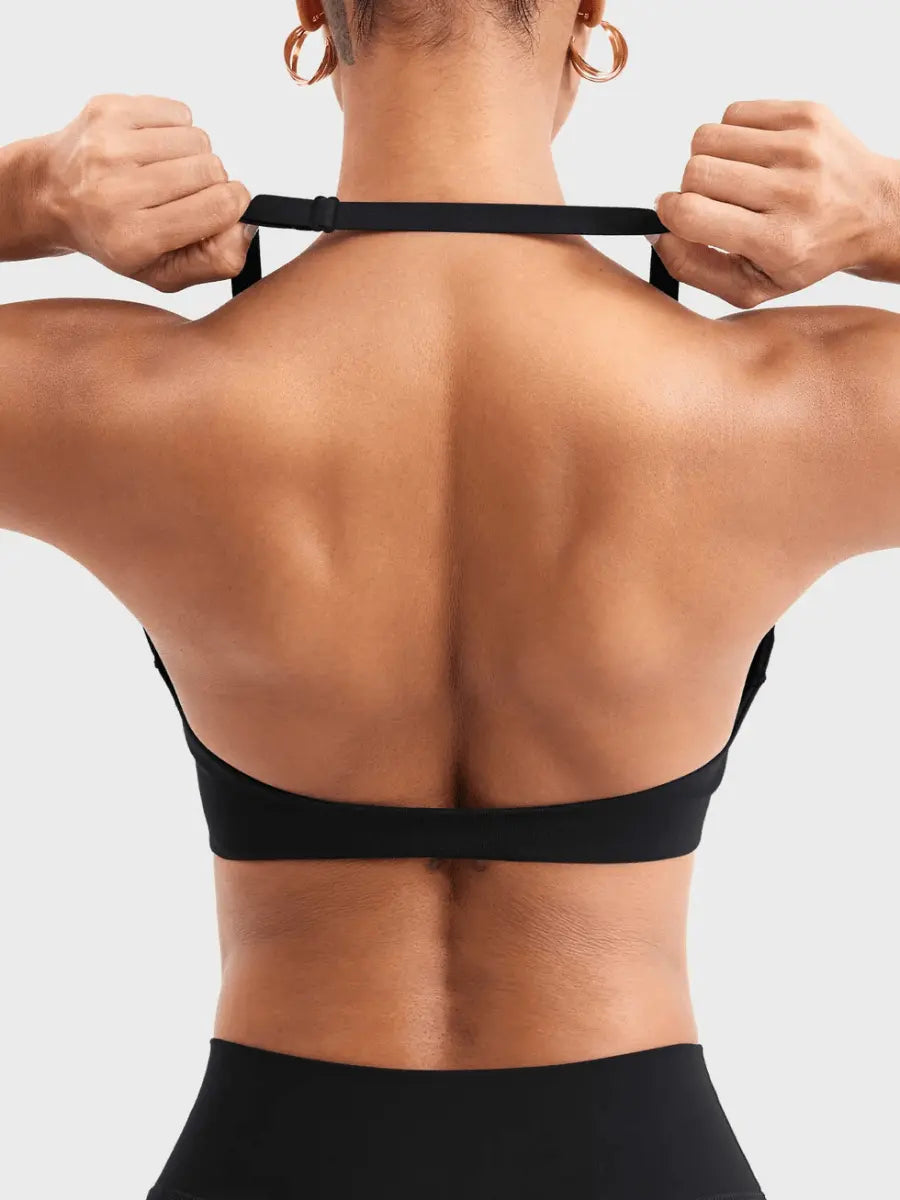 MELISY™ Twist Halter Bra - LEVEFIT