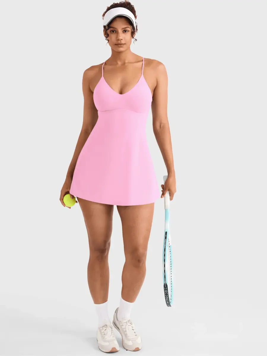 SERENA™ Open Back Court Dress - LEVEFIT