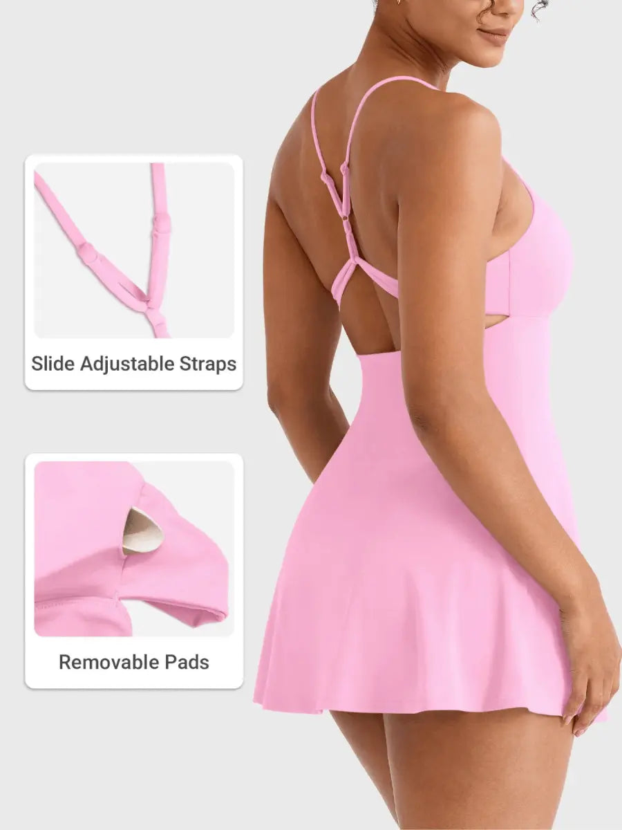 SERENA™ Open Back Court Dress - LEVEFIT