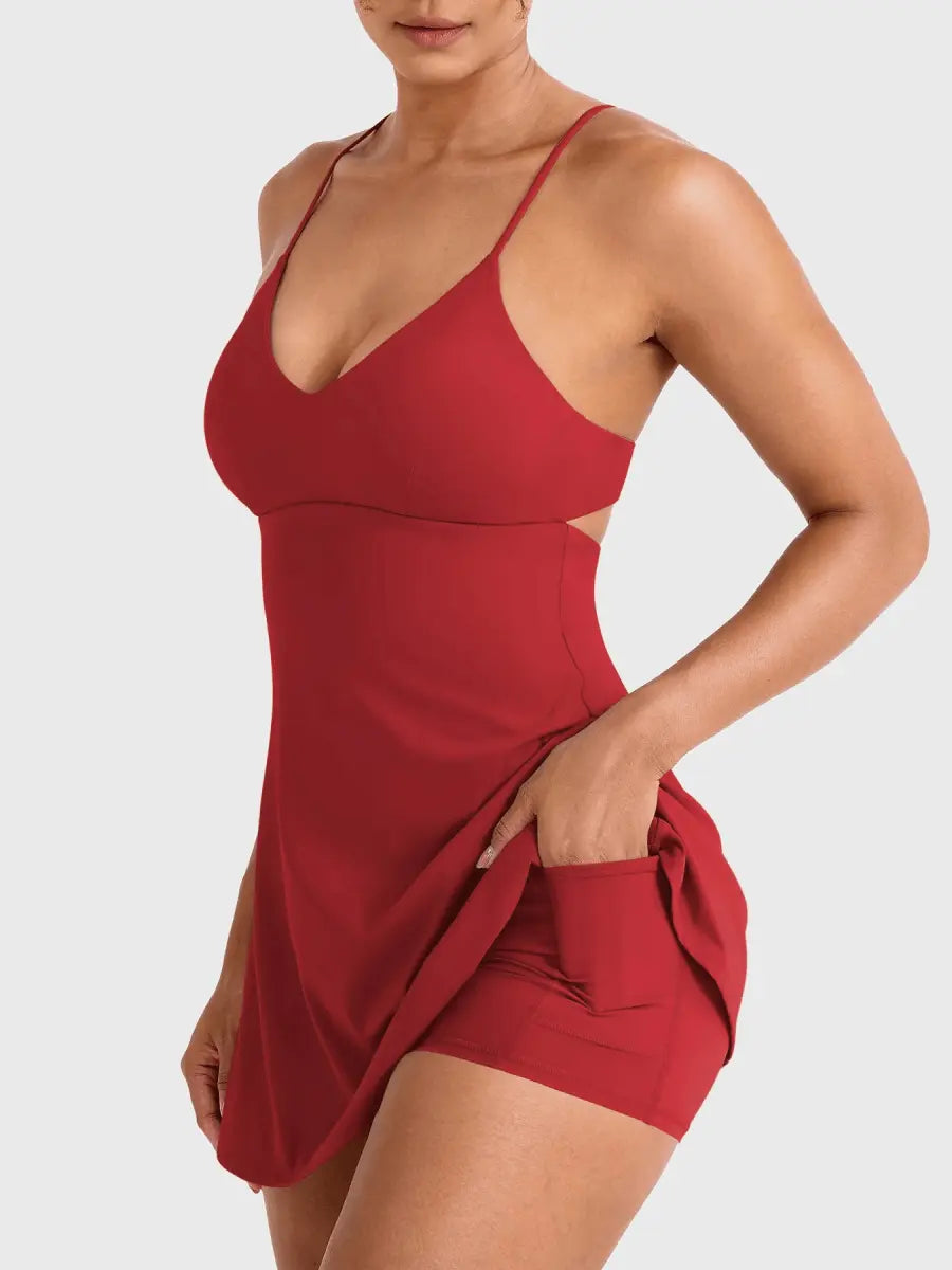 SERENA™ Open Back Court Dress - LEVEFIT