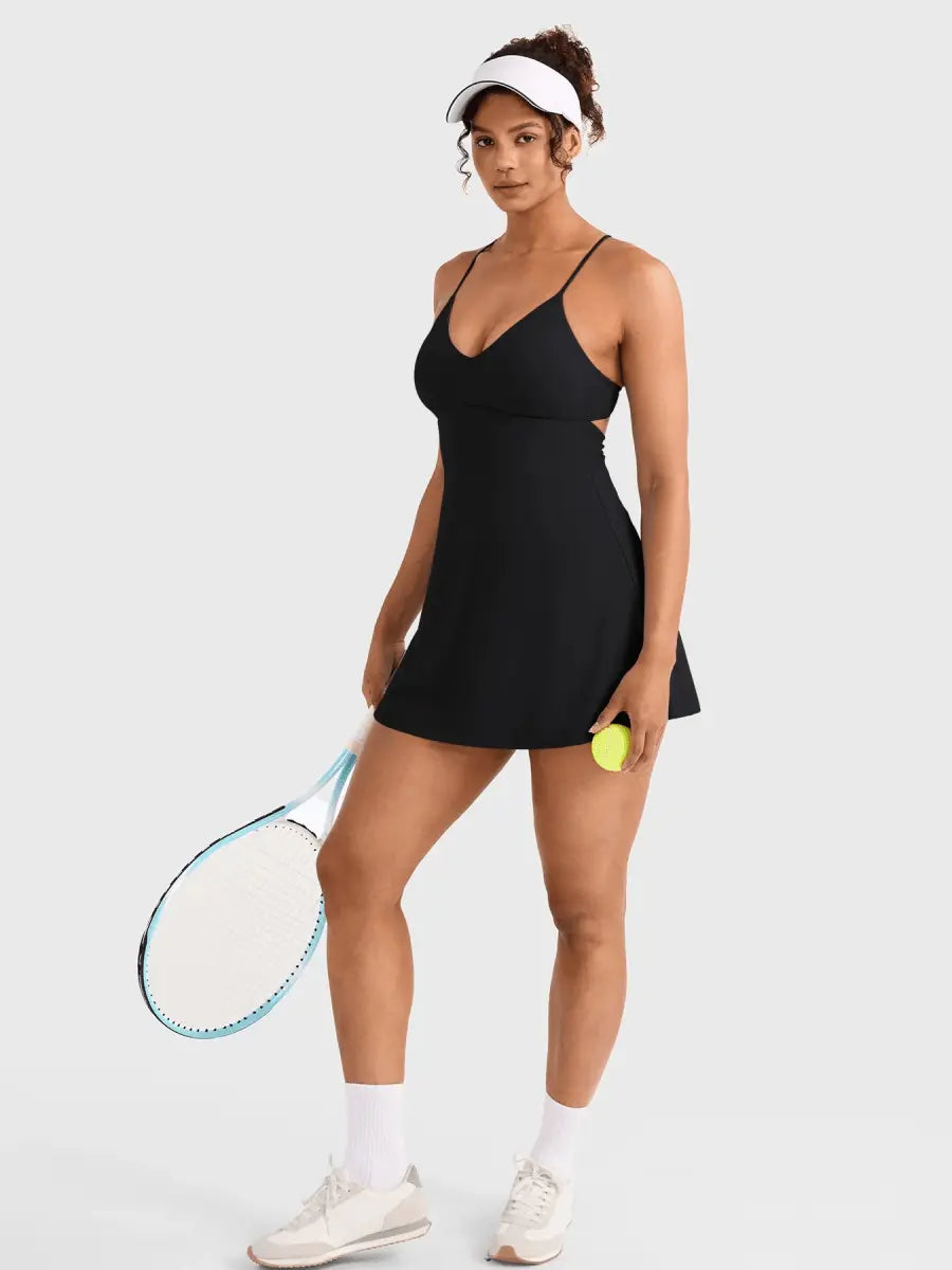 SERENA™ Open Back Court Dress - LEVEFIT