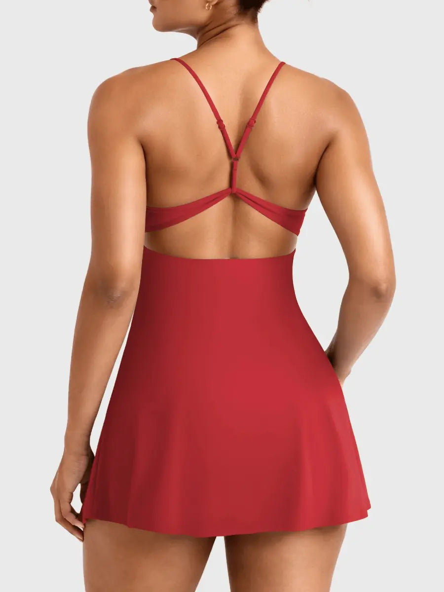 SERENA™ Open Back Court Dress - LEVEFIT