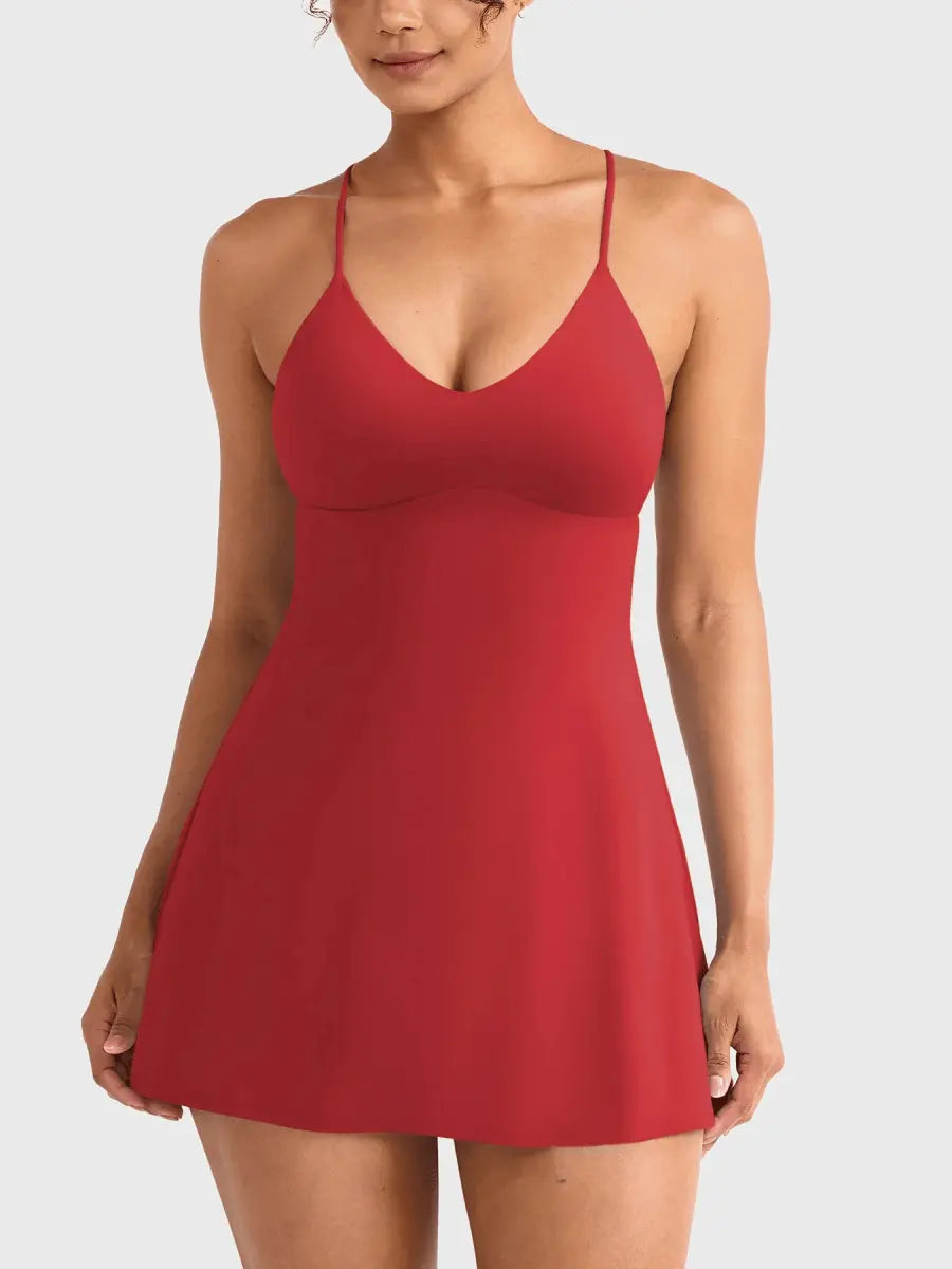 SERENA™ Open Back Court Dress - LEVEFIT