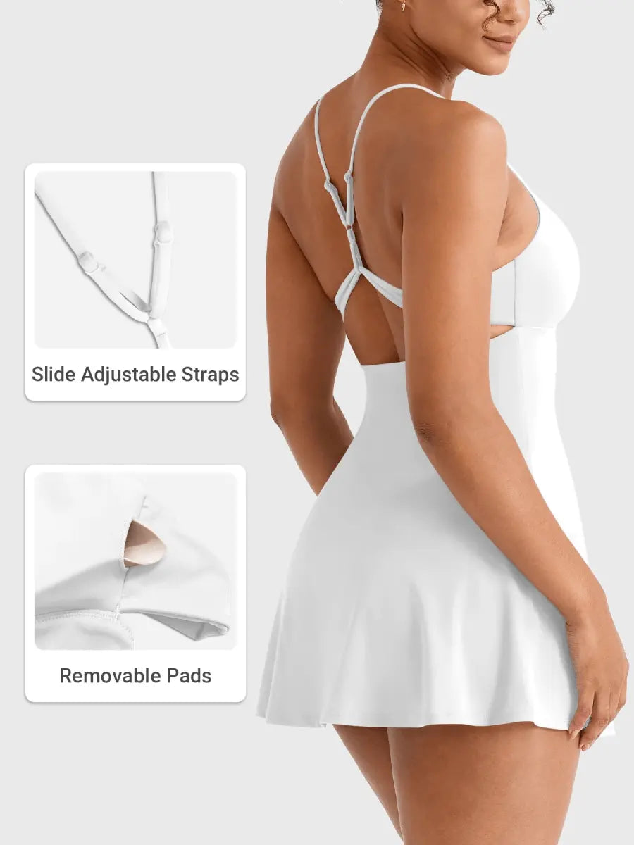 SERENA™ Open Back Court Dress - LEVEFIT