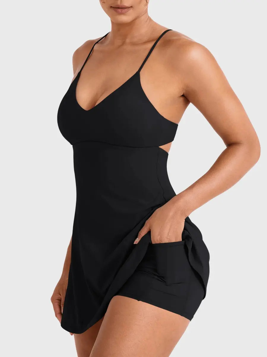 SERENA™ Open Back Court Dress - LEVEFIT