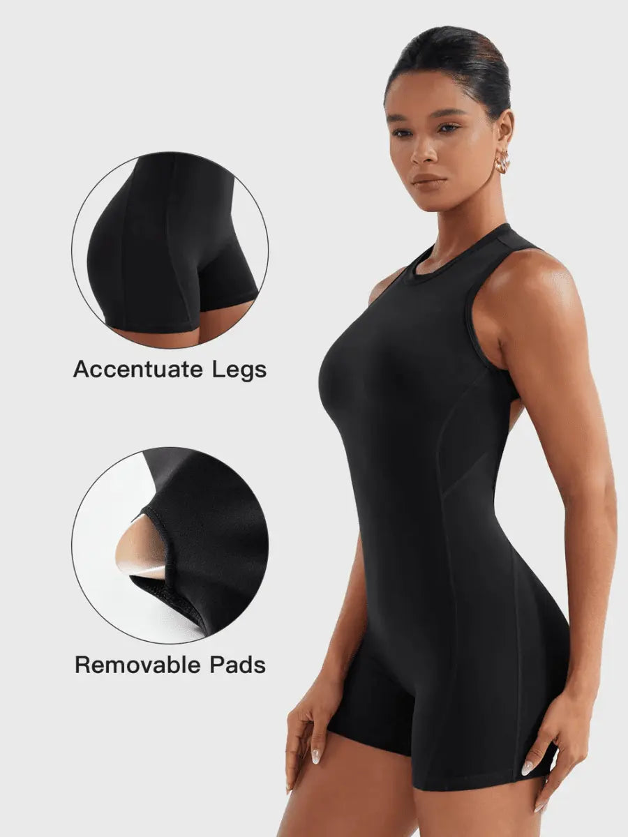 SERENE™ Softline Open Back Romper - LEVEFIT