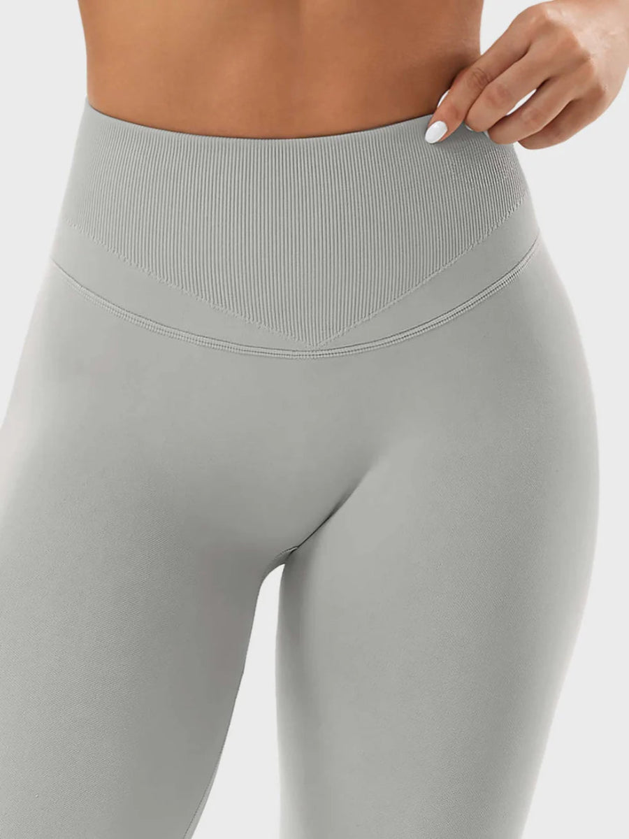 SilkFit® Seamless Sculpt Leggings – Hellgrau (23,6") - LEVEFIT