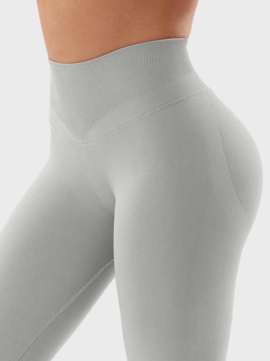 SilkFit® Seamless Sculpt Leggings – Hellgrau (23,6") - LEVEFIT