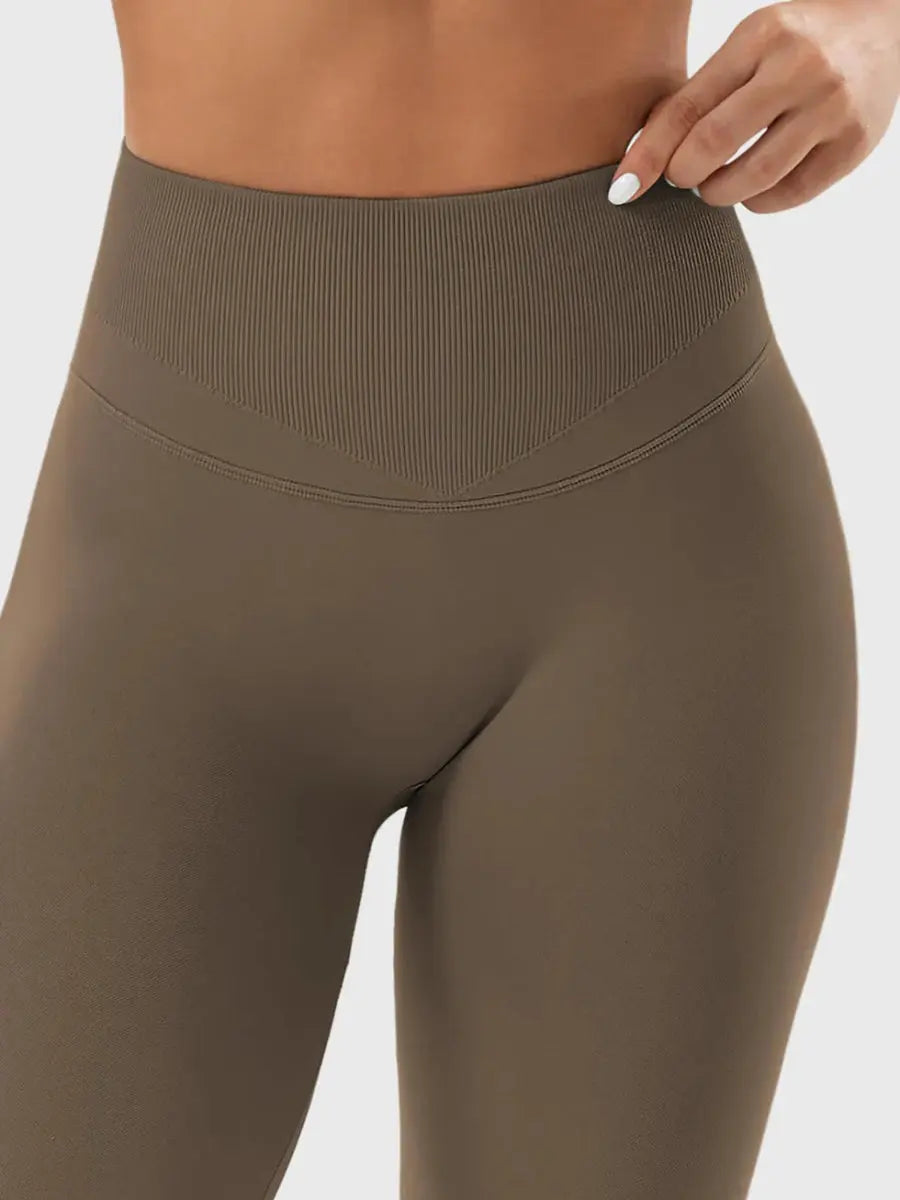 SilkFit® Seamless Sculpt Leggings – Mokkabraun (23,6") - LEVEFIT