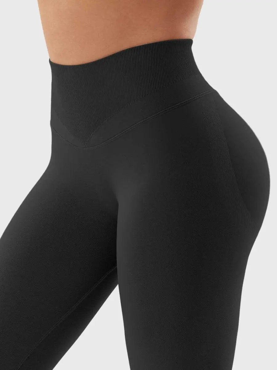 SilkFit® Seamless Sculpt Leggings – Schwarz (23,6") - LEVEFIT