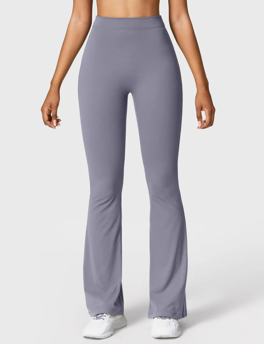 Curve® V - Back Flare Leggings – Blaugrau (31,5") - LEVEFIT