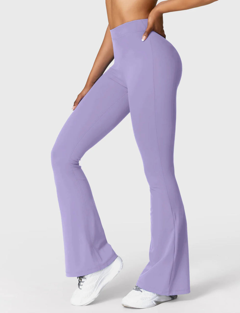 Curve® V - Back Flare Leggings – Flieder (31,5") - LEVEFIT