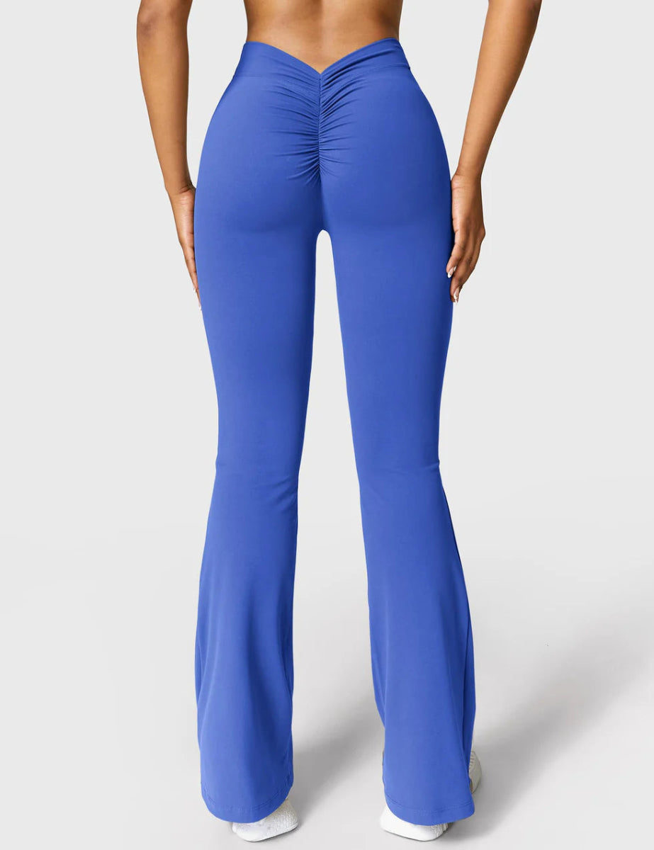 Curve® V - Back Flare Leggings – Königsblau (31,5") - LEVEFIT