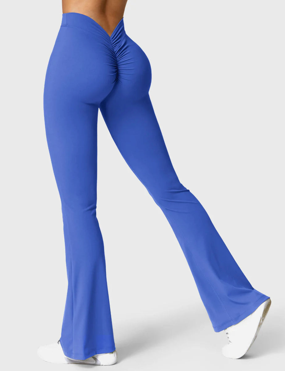 Curve® V - Back Flare Leggings – Königsblau (31,5") - LEVEFIT