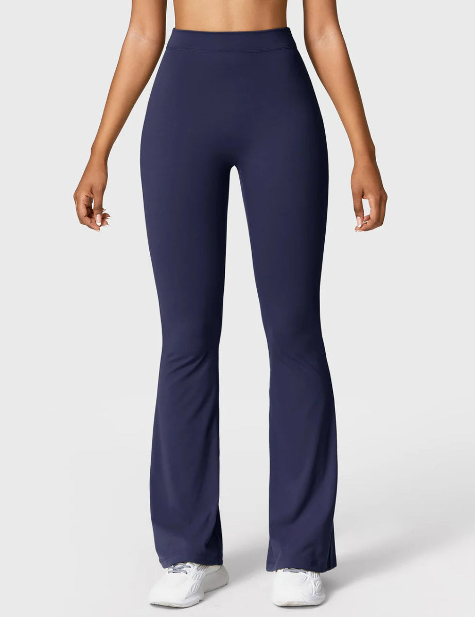 Curve® V - Back Flare Leggings – Marineblau (31,5") - LEVEFIT