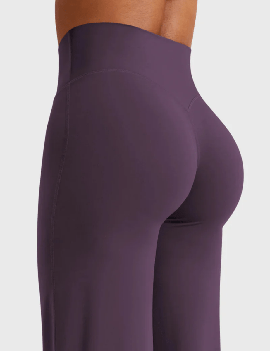 Ease® Straight Leg Leggings – Aubergine Dunkel (33") - LEVEFIT