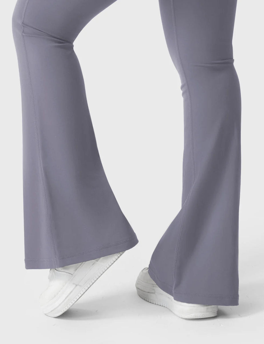 Flow® Flare Leggings – Graphite - LEVEFIT
