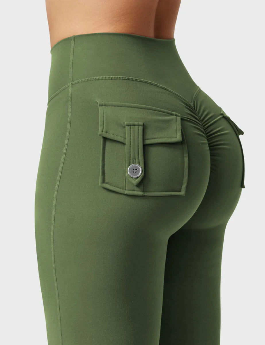 Flow® Flare Leggings – Grün - LEVEFIT