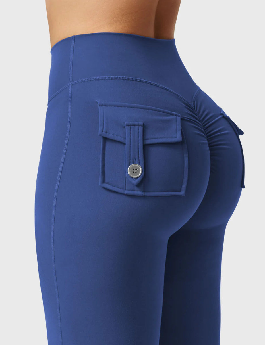 Flow® Flare Leggings – Navy - LEVEFIT