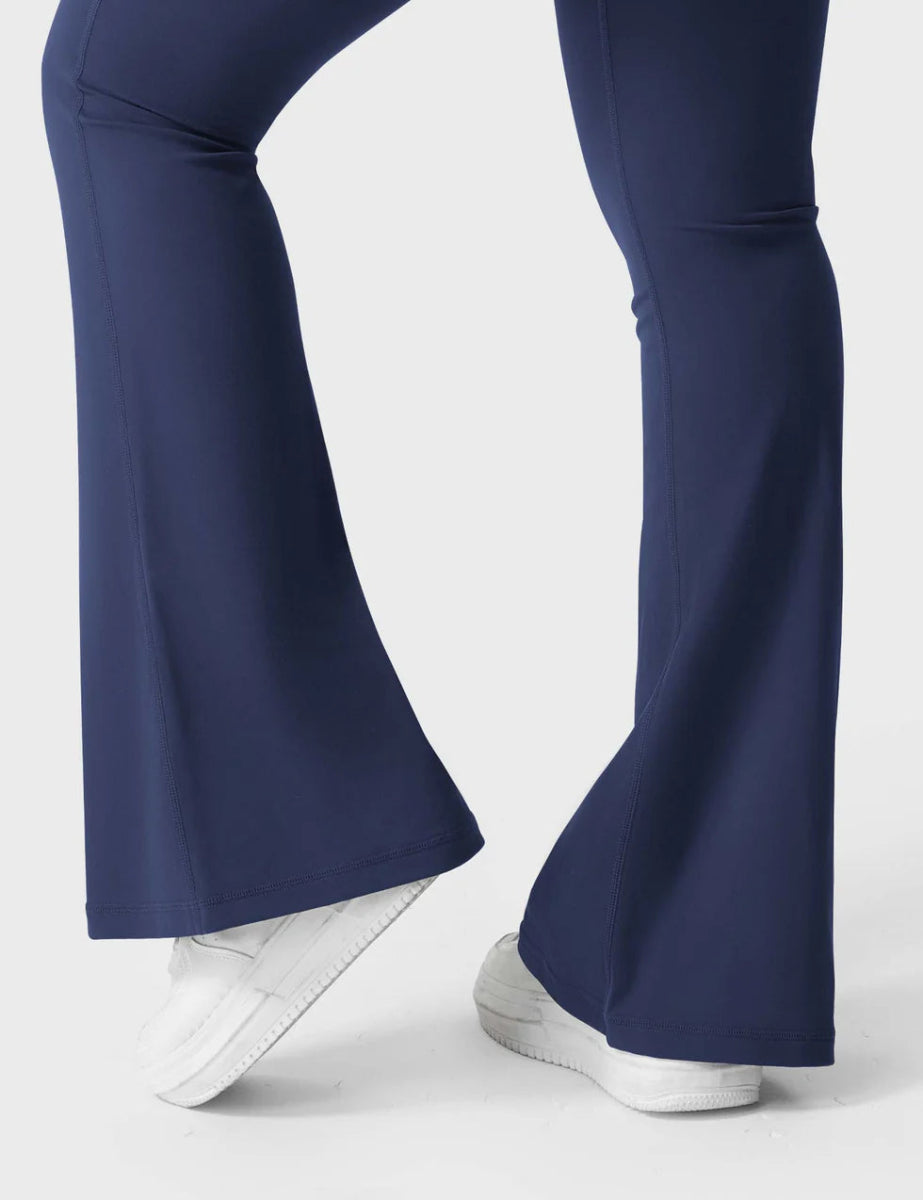 Flow® Flare Leggings – Navy - LEVEFIT