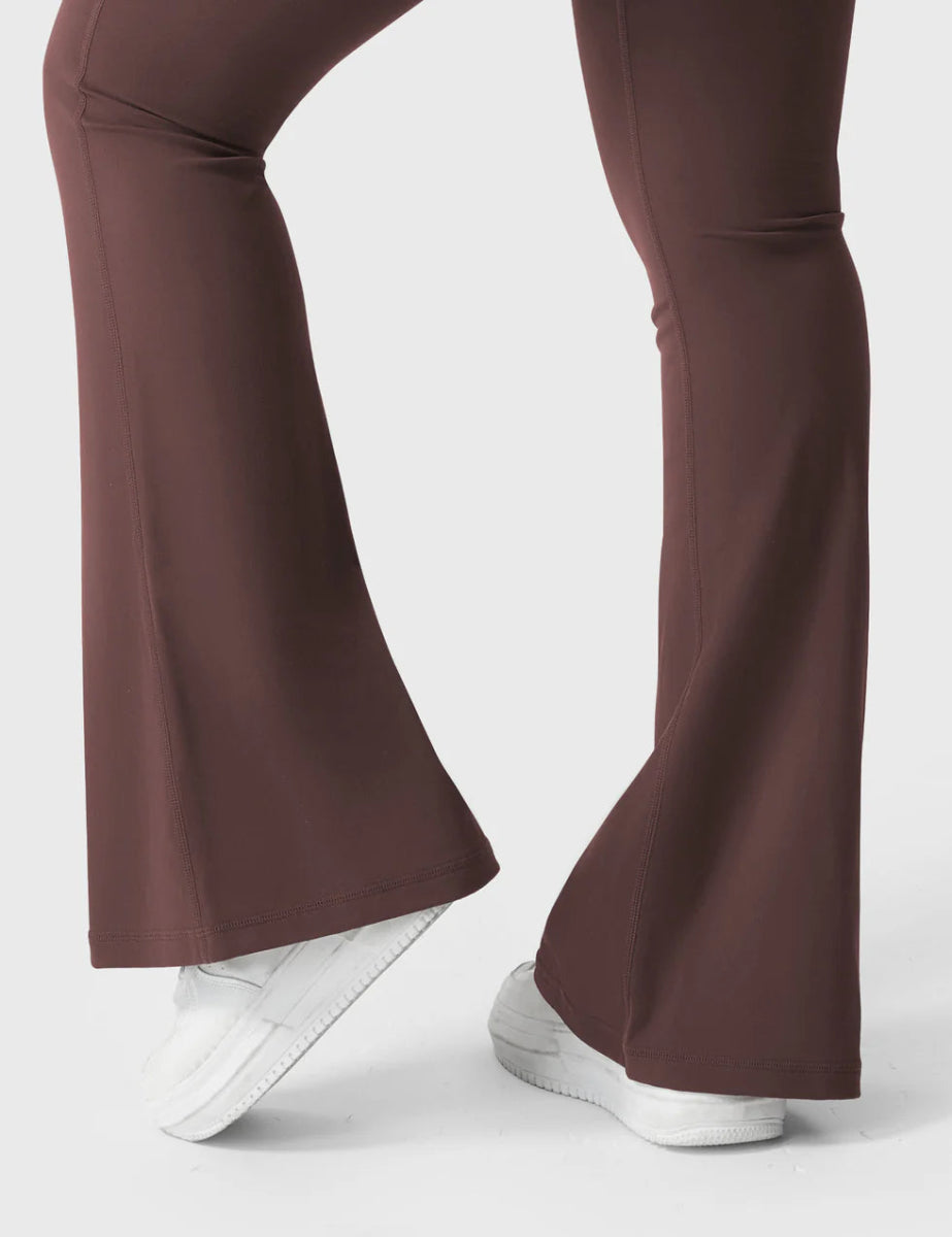 Flow® Flare Leggings – Schokobraun - LEVEFIT