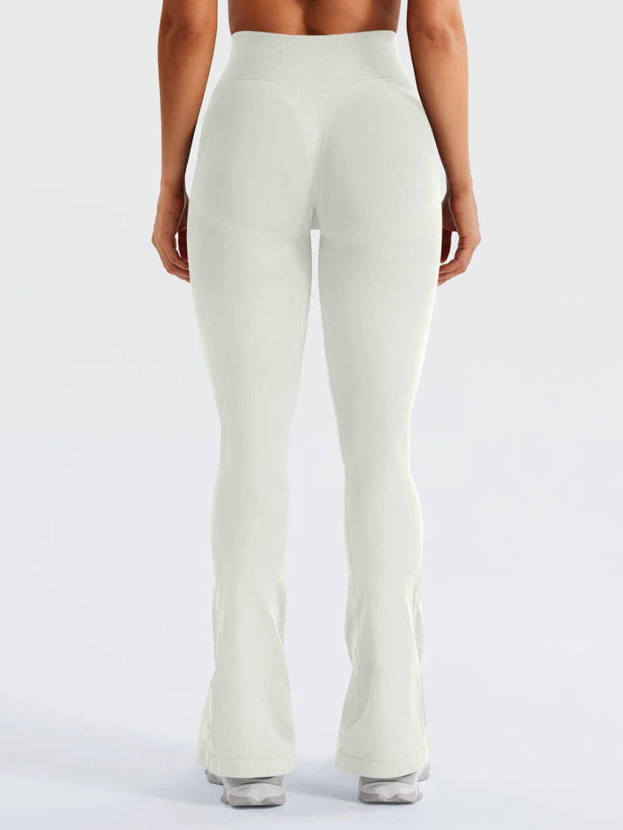 Flow® Mini Flare Leggings – Cremeweiß (29.5") - LEVEFIT