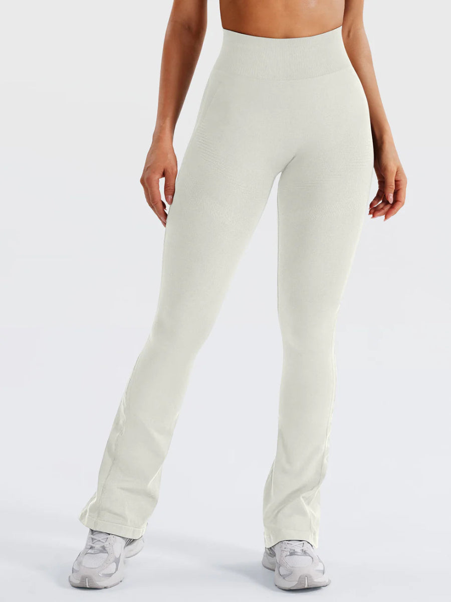 Flow® Mini Flare Leggings – Cremeweiß (29.5") - LEVEFIT