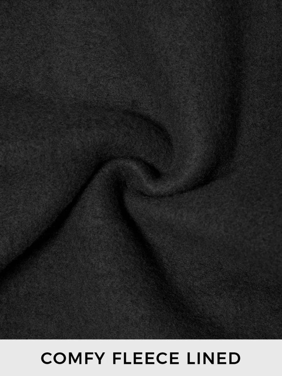 LeveFit™ AURA Oversized Fleece Sweatshirt – Schwarz - LEVEFIT