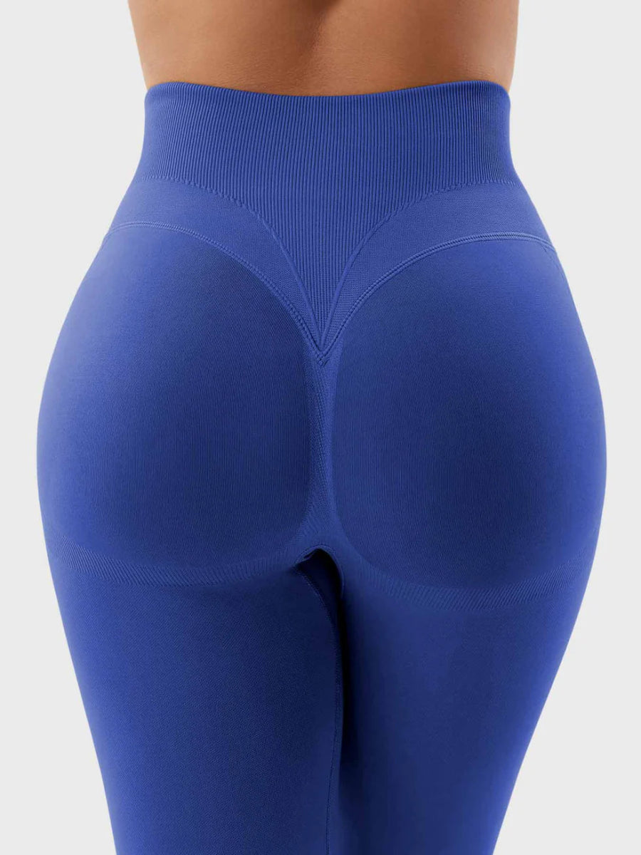 SilkFit® Seamless Sculpt Leggings – Dunkelblau (23,6") - LEVEFIT