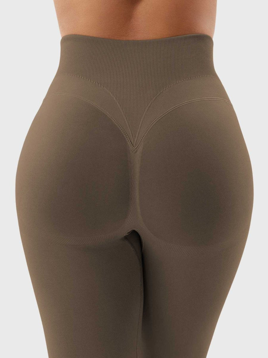 SilkFit® Κολάν χωρίς ραφές για σμιλεμένο σώμα – Μοκα (23,6") - LEVEFIT